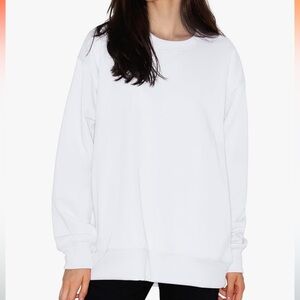 Pullover sweatshirt crewneck side pocks long sleeve soft inside